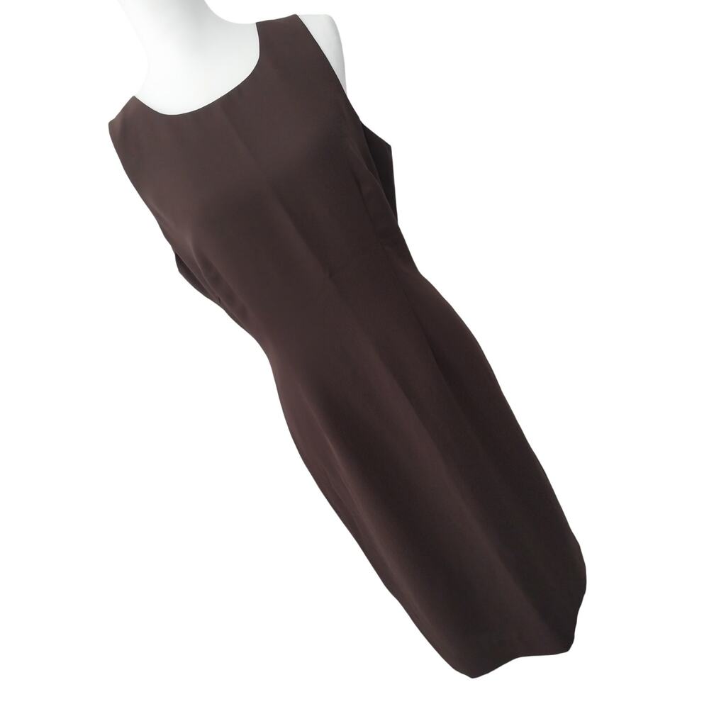 SPENSER JEREMY! LUXE ESPRESSO BROWN SIMPLY ELEGANT SLEEVELESS DRESS! SZ 12